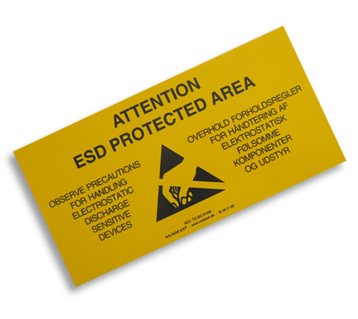 ESD advarselsskilt - EPA område